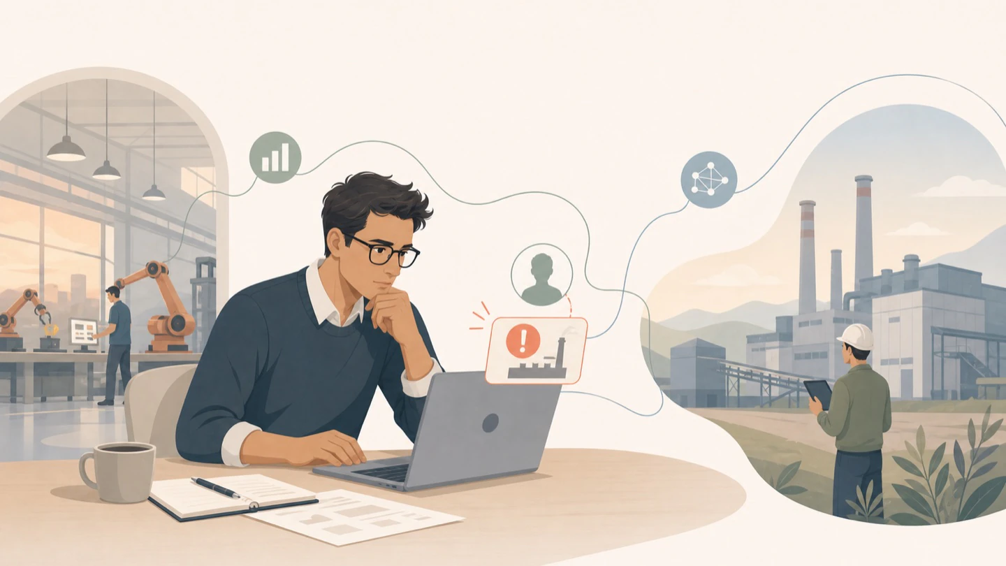 Jon notices a client-boundary mistake while two manufacturing worlds nearly overlap.